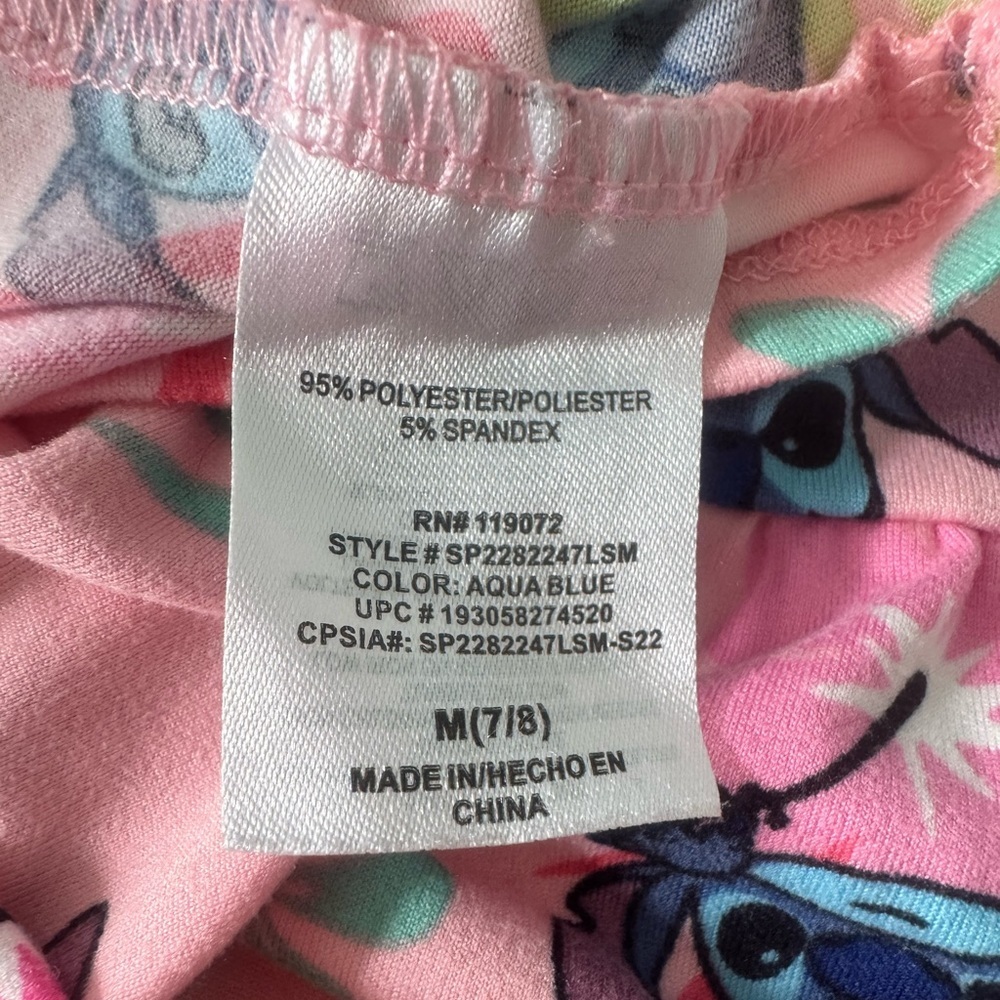 Disney Pink Stitch Floral Dress - Picture 4 of 7
